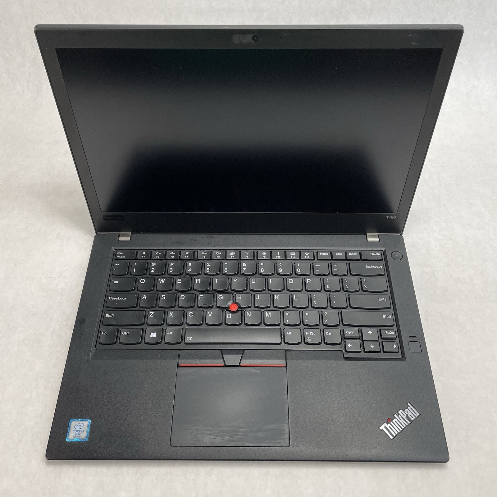 Lenovo ThinkPad T480 14″ i5-8350U 1.70 GHz 8 GB RAM No SSD/OS/AC/Batt- No Bottom