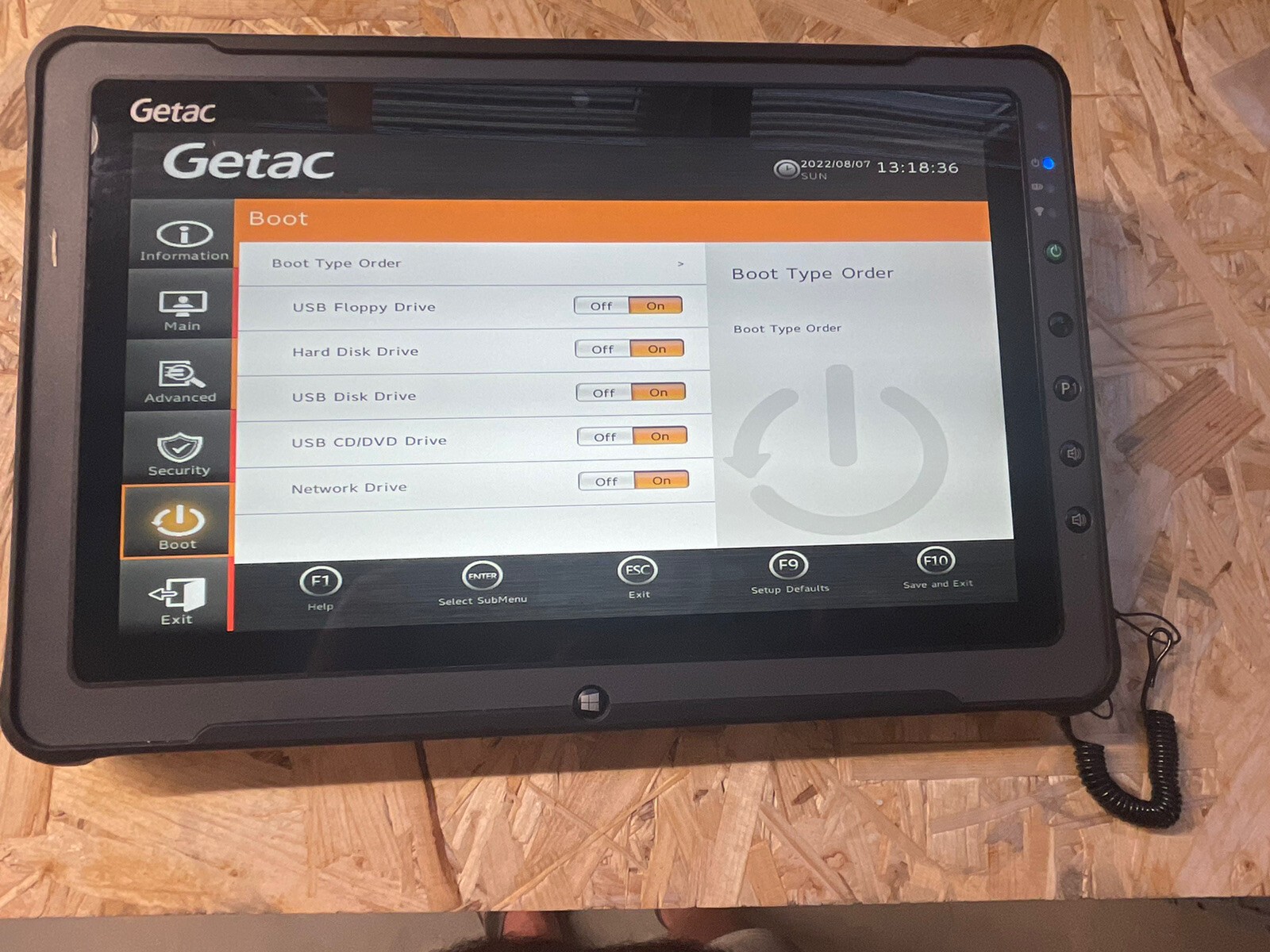 Getac F110 G4 Rugged Tablet,11.6″ Touch,i5-7200U,2.5GHz,8GB,1TB SSD,USB,A-STOCK