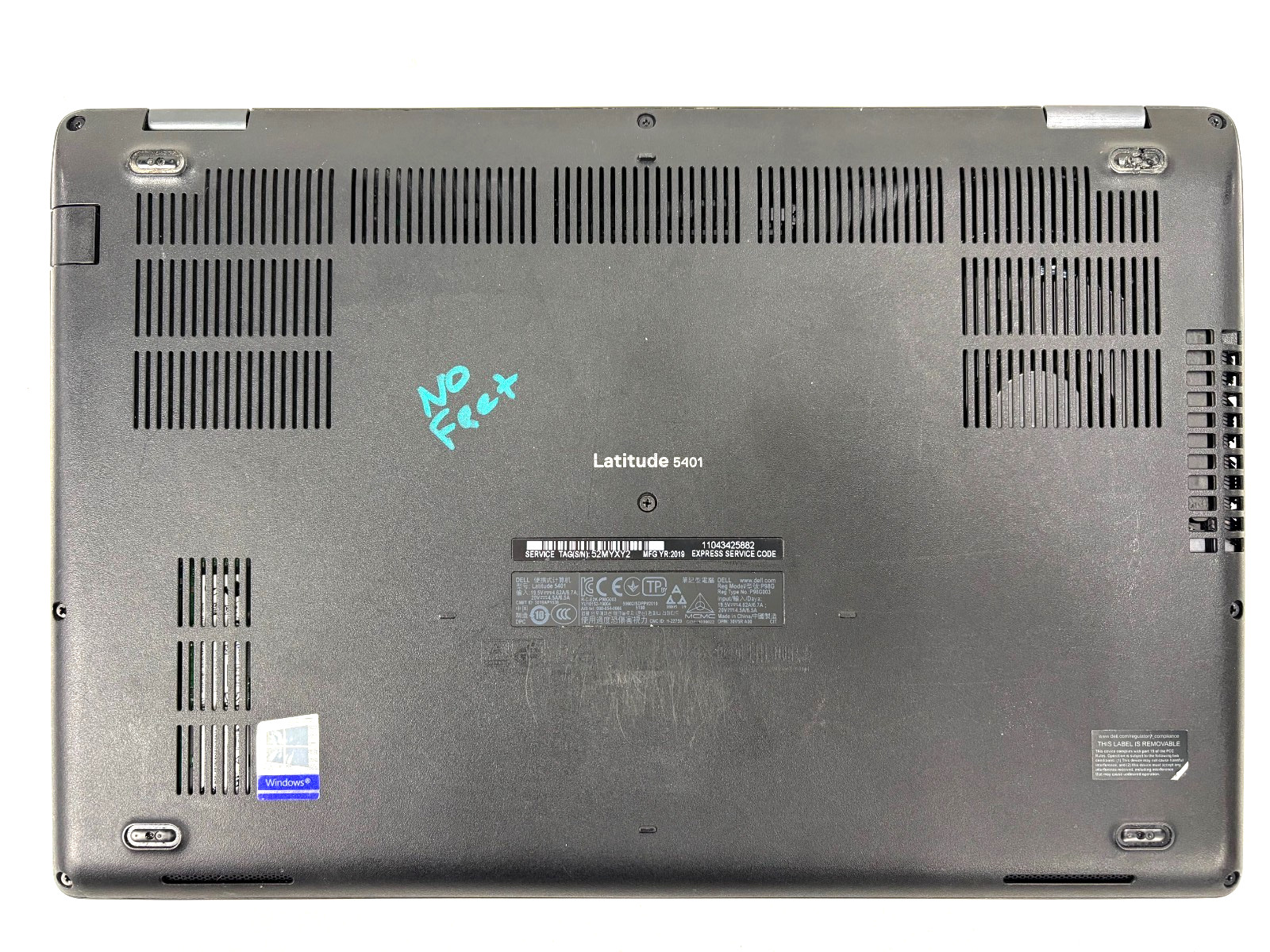 Dell Latitude 5401 6 Core i7-9850H 8GB 128GB SSD Win11 Pro MX150 Fair Battery