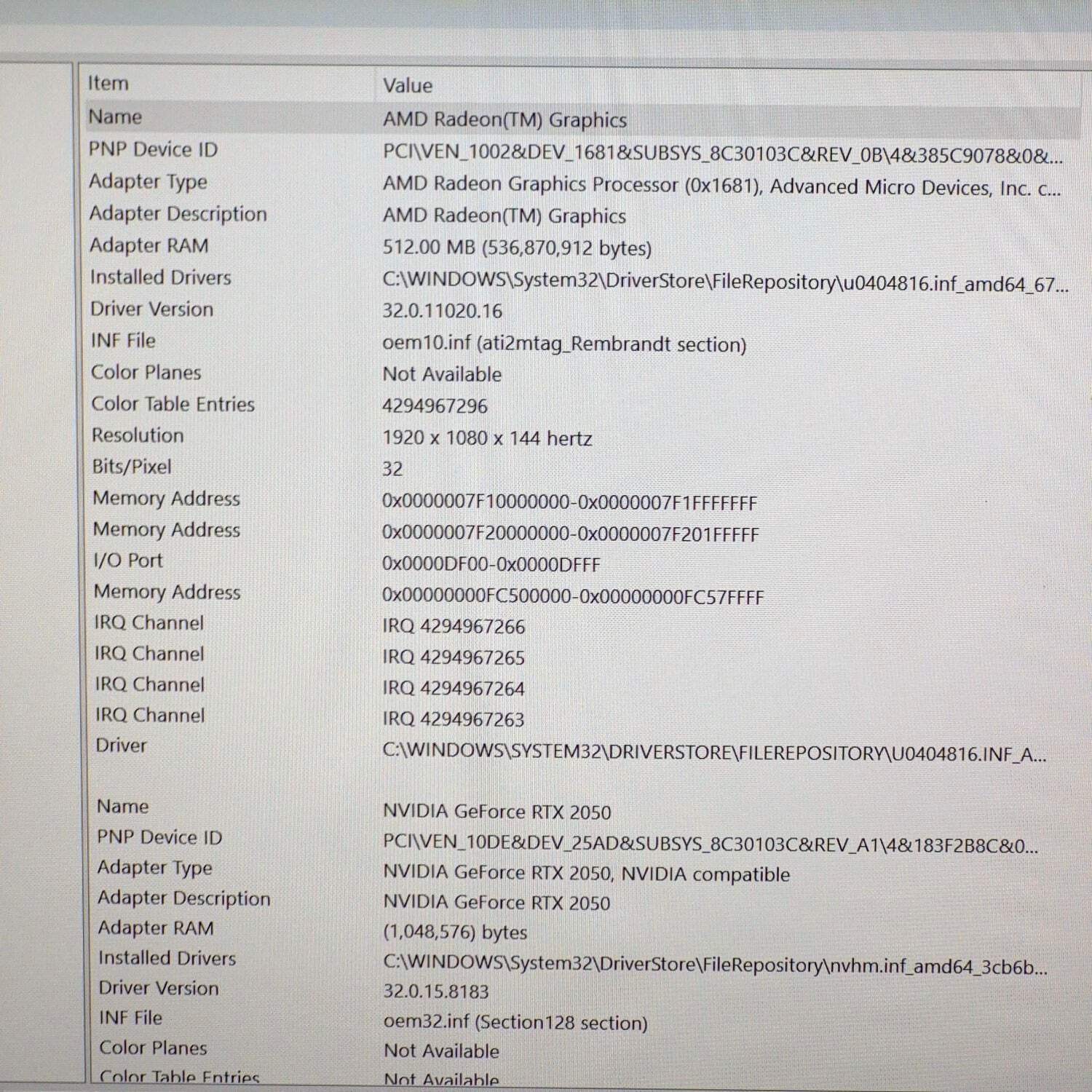HP Victus 15-FB1013DX 15.6″ Ryzen 5 7535HS 3.3GHz 8GB RAM 512GB SSD GeForce RTX