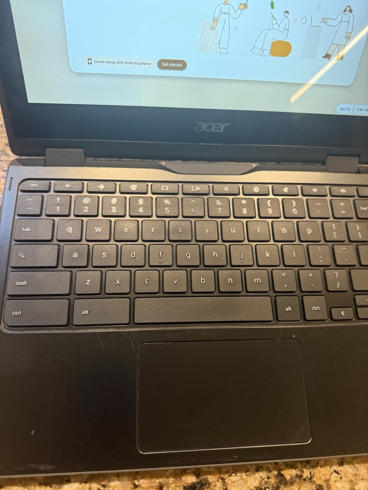 Acer R752T Chromebook 11-inch – Intel Celeron 4GB RAM 32GB With Charger