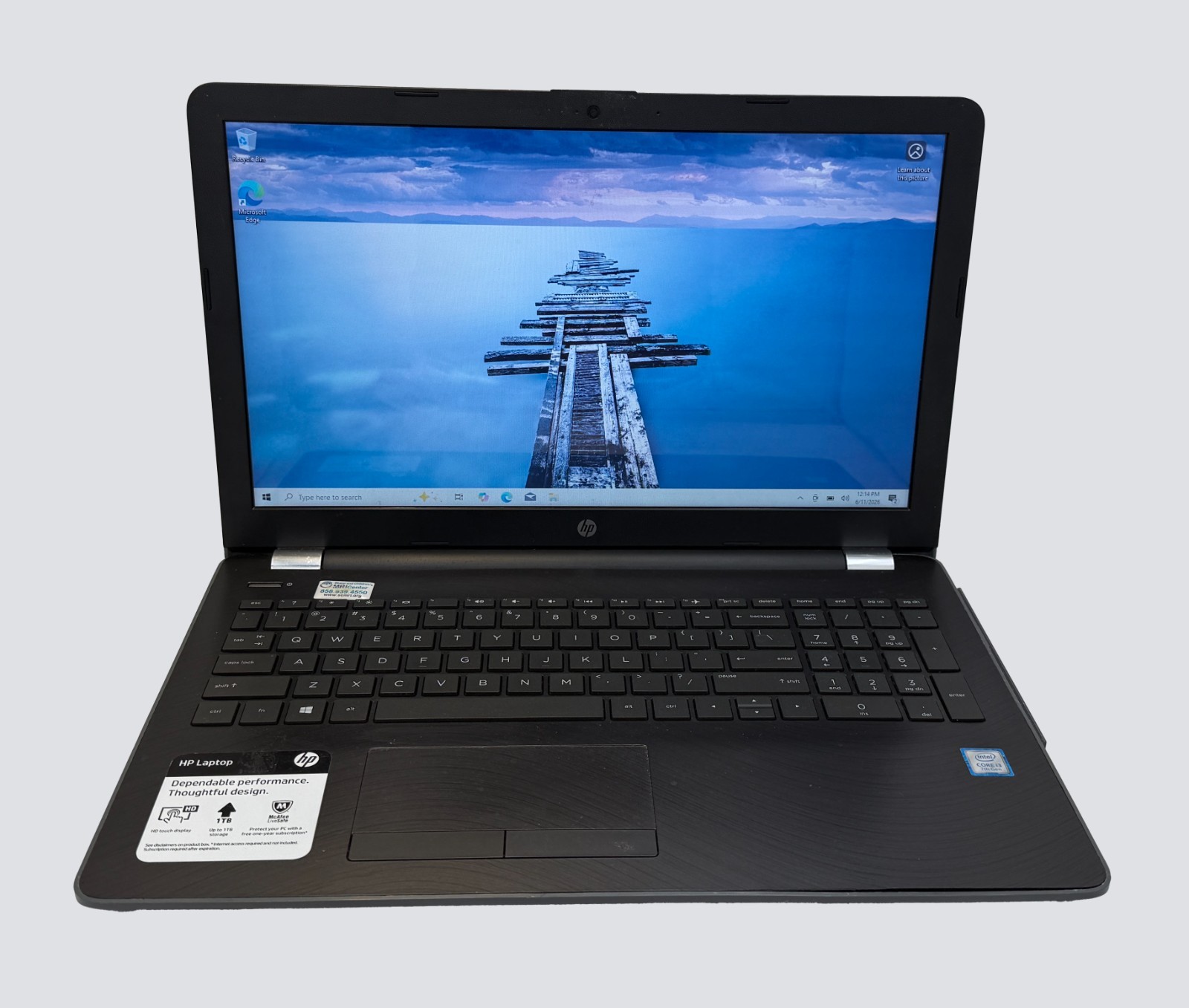 HP Laptop 15-bs0xx i3-7100 2.4GHz 12GB RAM 256GB SSD -SEE DESCRIPTION