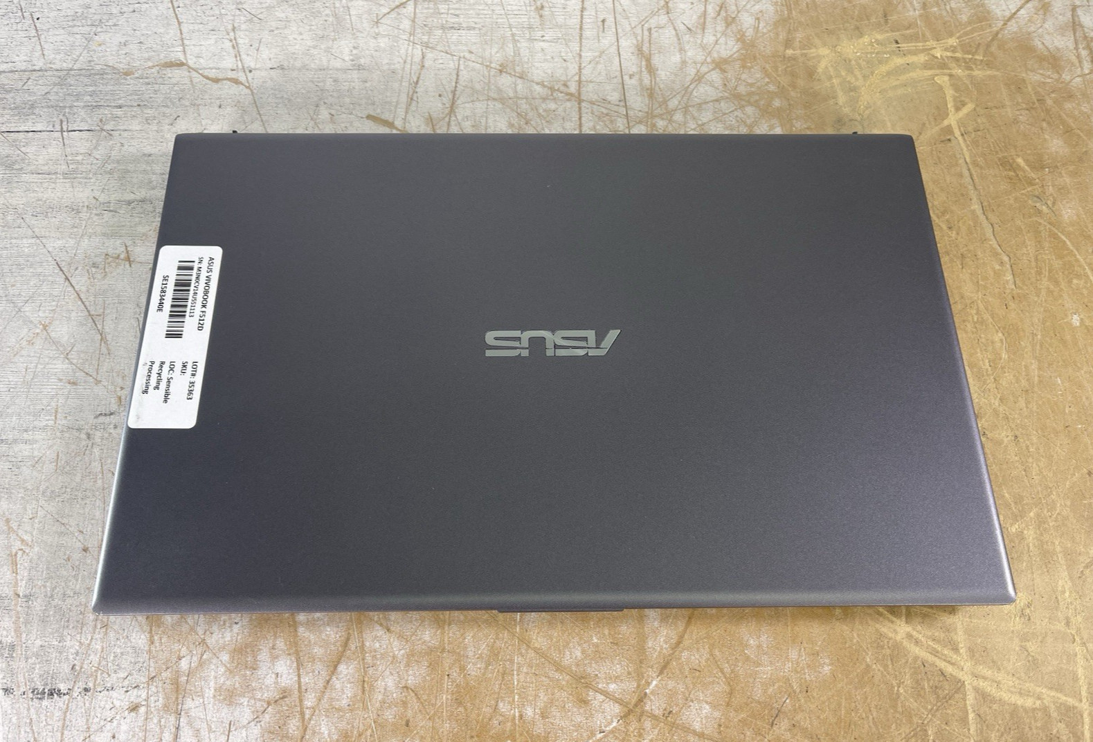 ASUS VIVOBOOK F512D RYZEN 5 3500U @ 2.10GHz, 12GB RAM, NO HDD/OS