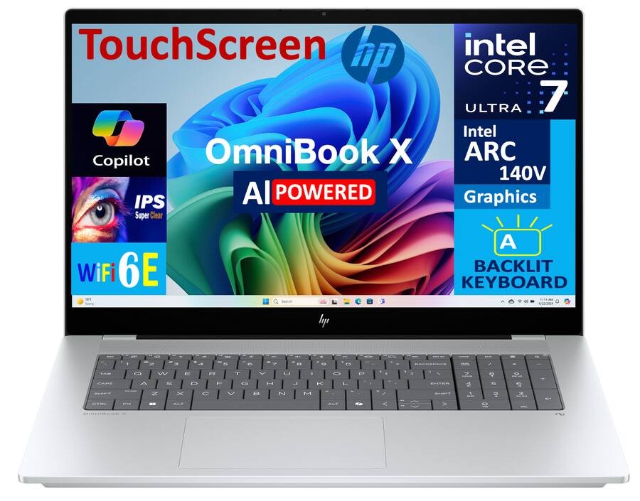 HP OmniBook X 17-dd0013dx 17.3″ Laptop Intel Ultra 7 16GB 1TB W11H – B5UH5UA#ABA