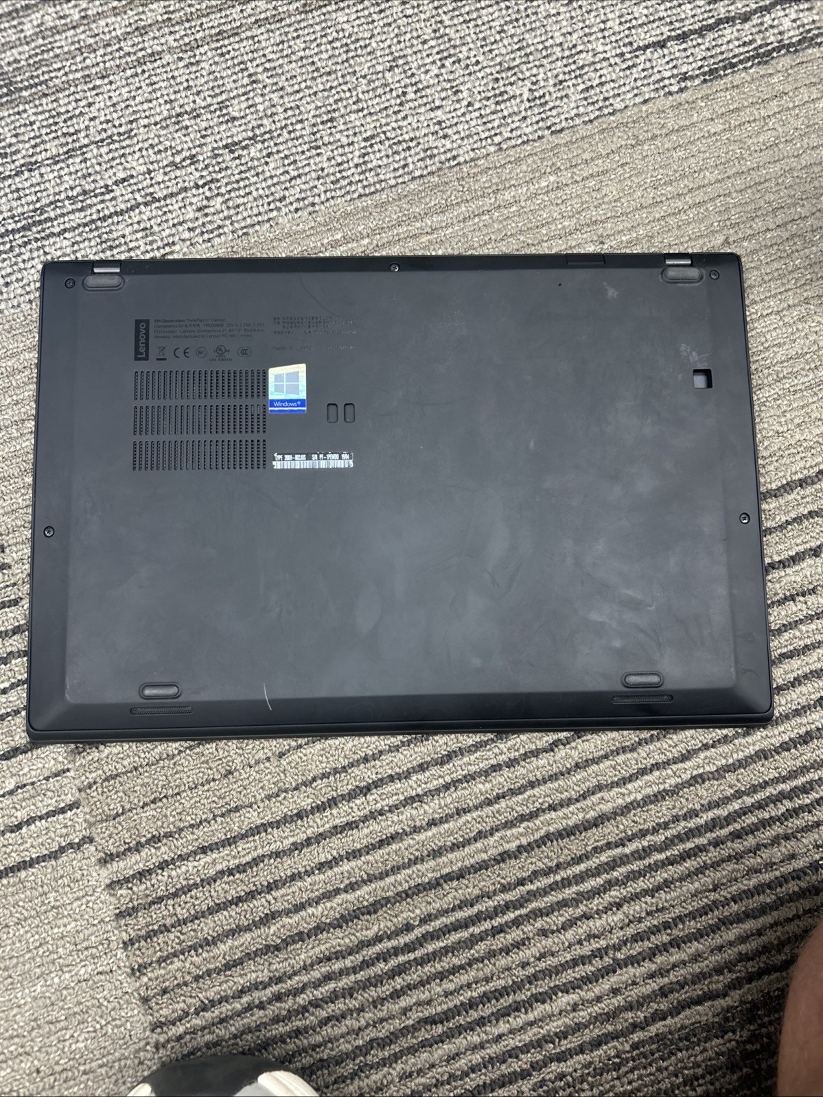 Lenovo Thinkpad x1 carbon gen 6 i7-Missing Internal Storage Drive(Boots to BIOS)