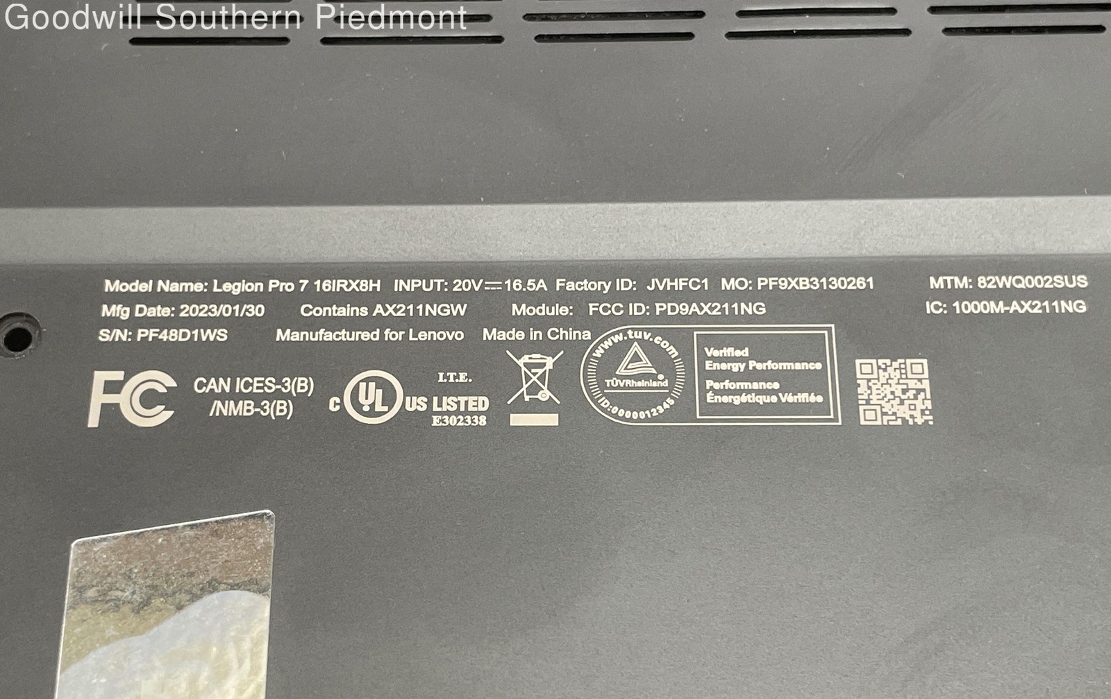 Lenovo Legion Pro 7-16IRX8H 240Hz Intel i9-13900HX 32GB RAM 2TB SSD RTX 4080