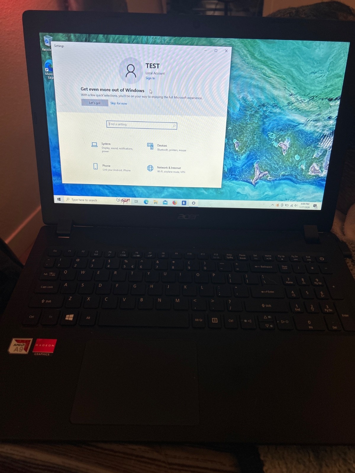 Acer Aspire 3 A315-21-95KF 15.6″ (1 TB, AMD A9 3.40 GHz, 6 GB) Notebook – Black