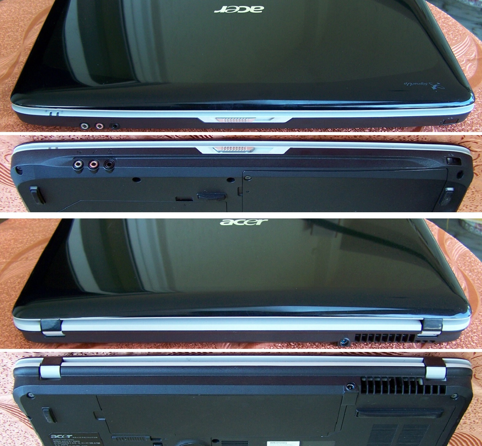 Acer Aspire 7720 17” Intel 2 core 2.0GHz 3GB Ram 2x160GB HD nVidia 9500 Win 10&7
