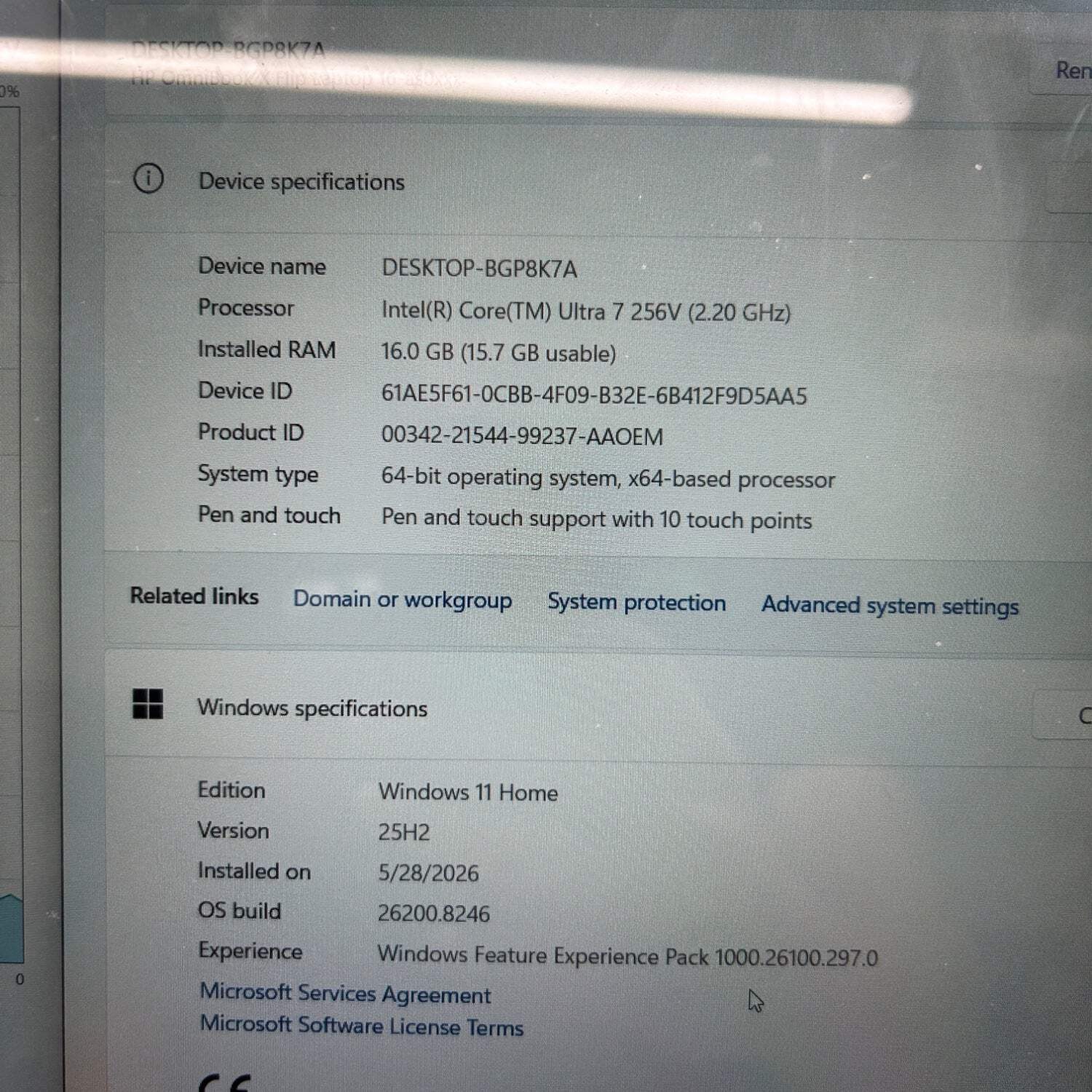 HP OmniBook X 16-AS0023DX 16″ Core Ultra 256V 2.2GHz 16GB RAM 1TB SSD