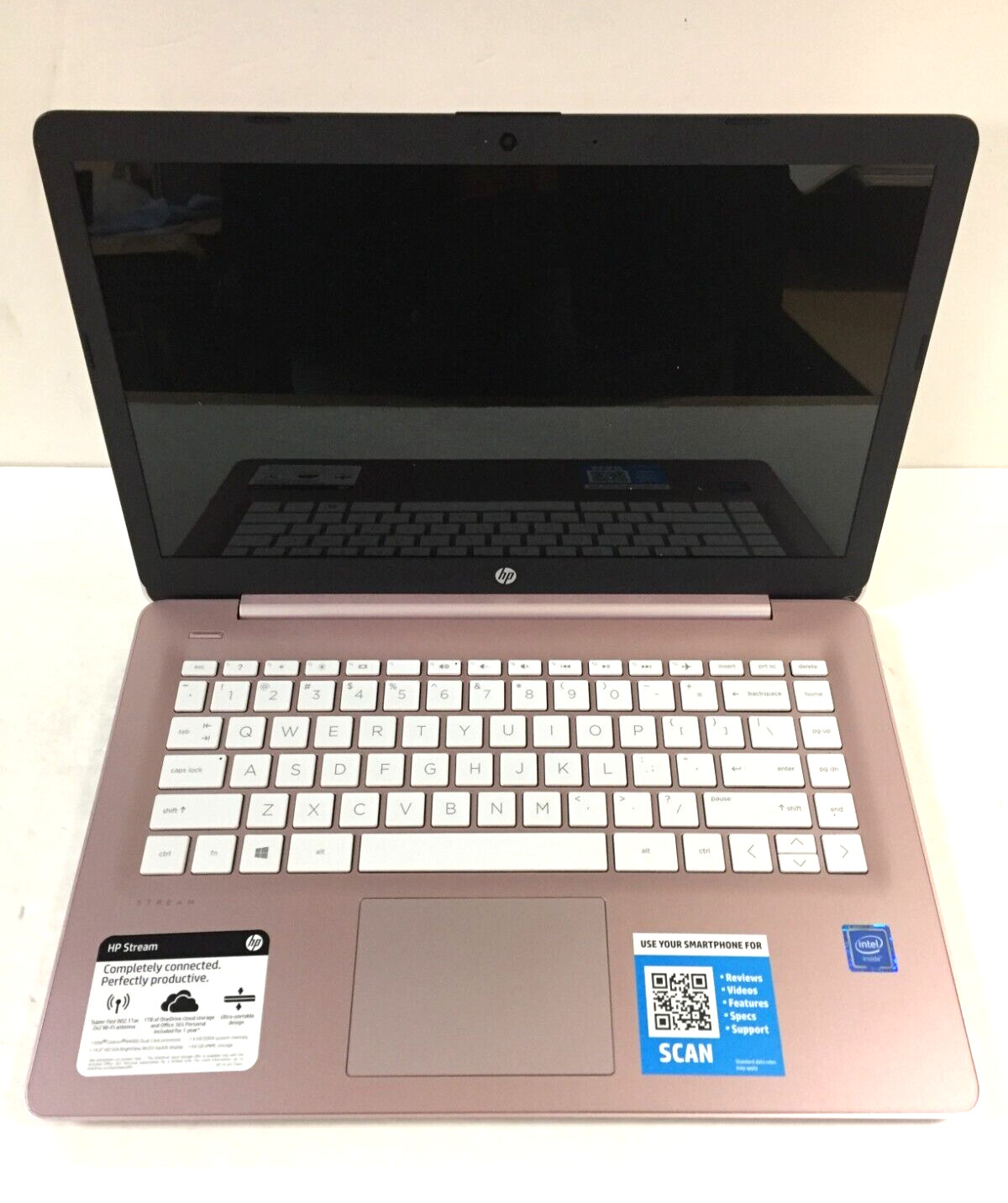 HP Stream 14-cb172wm 9VK98UA 14″ HD Laptop/N4000/4GB RAM/64GB SSD/Win 10, Pink