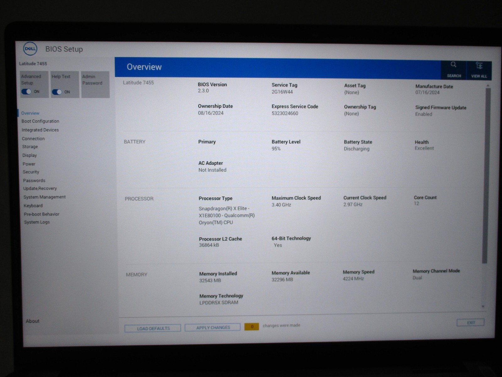 Dell Latitude 7455 Laptop 14″ QHD+ TouchScreen Snapdragon X Elite 32GB RAM 512GB