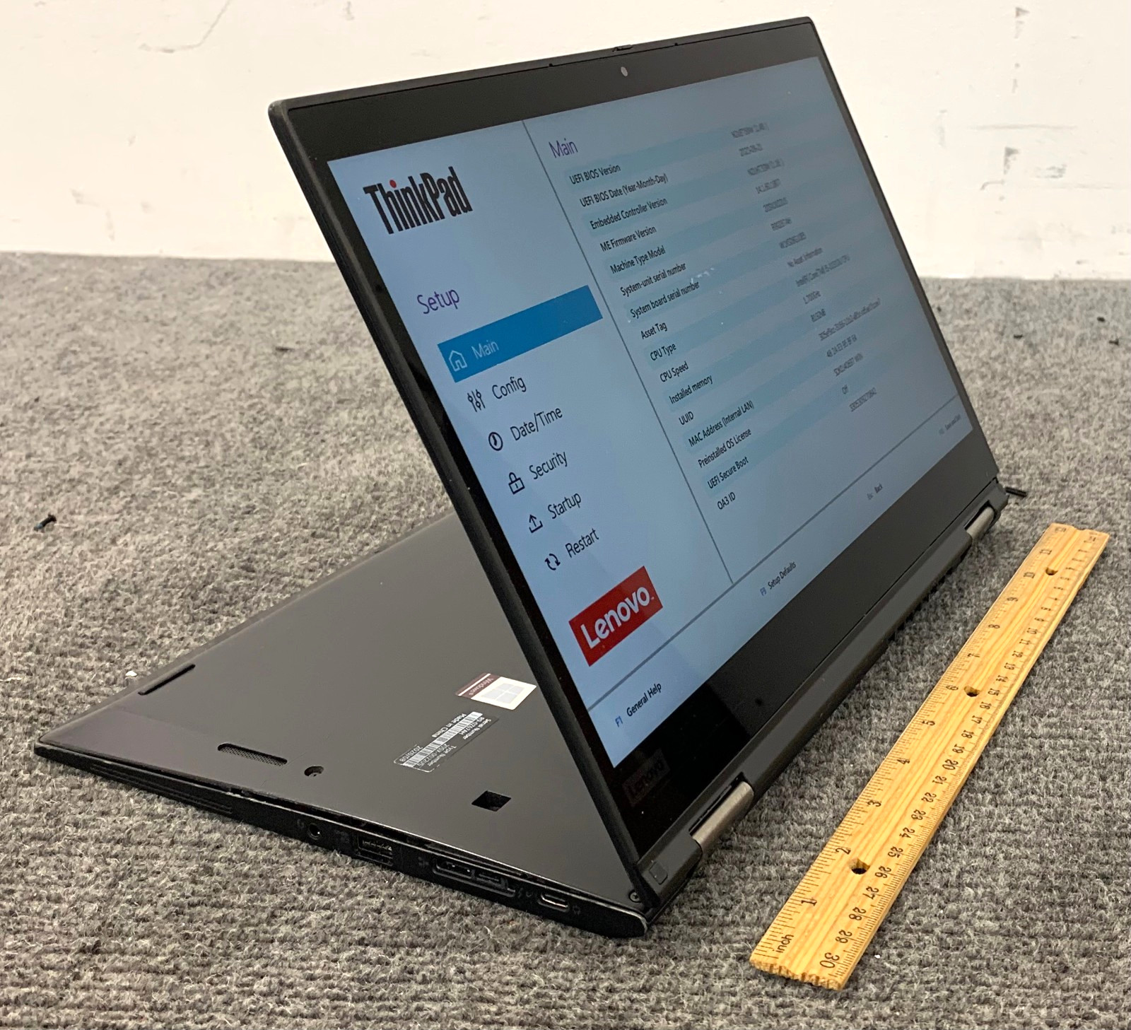 Lenovo ThinkPad X13 Yoga Gen 1 13.3″ 2-in-1 i5-10th 8GB No Storage Boots to BIOS
