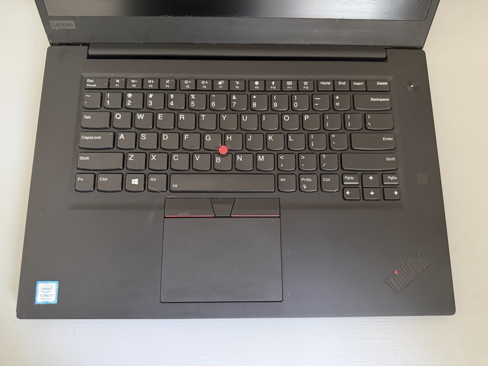 Lenovo ThinkPad P1 Gen1 15.6″ Intel i7-8750H 2.2GHz No Ram/HDD w/ Power Supply
