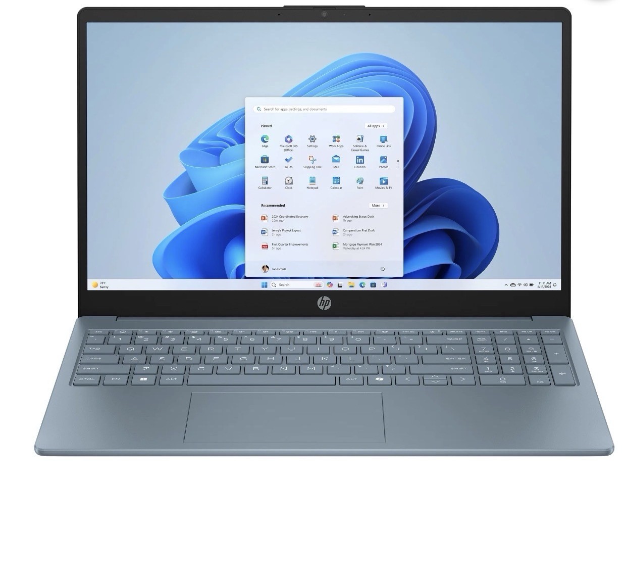 HP 15.6″ HD Laptop, Intel 4-Core N200, 8G RAM 128GB SSD, Win 11, 1-Year MS 365