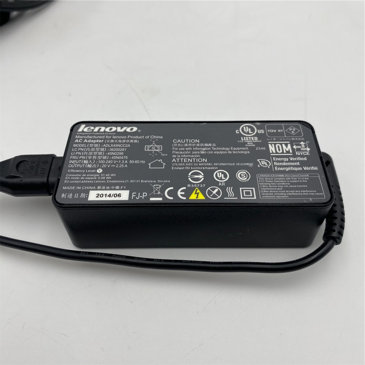 Lenovo Power Supply 45W Ac Adapter 45N0296 45N0289 00HM616 00HM614 45N0475