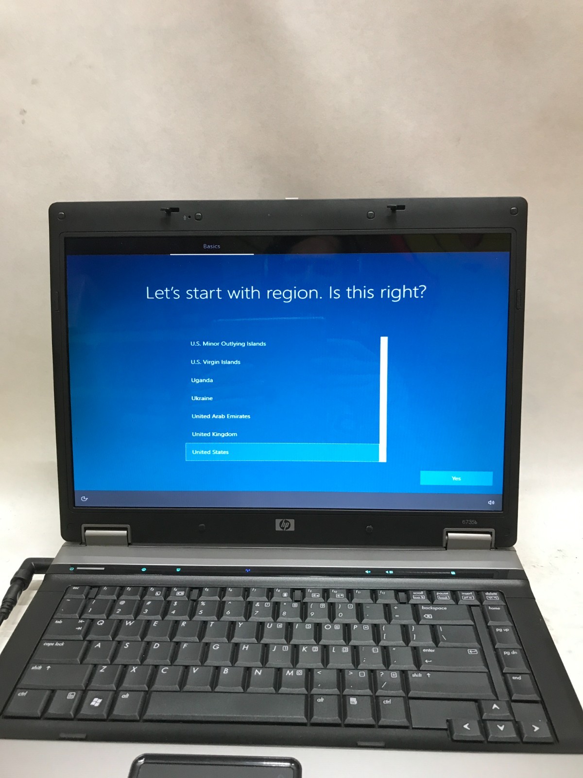 HP Compaq 6735b 15″ Laptop AMD CPU 2GB RAM 320GB HDD Windows 10 NO BATTERY! – DW