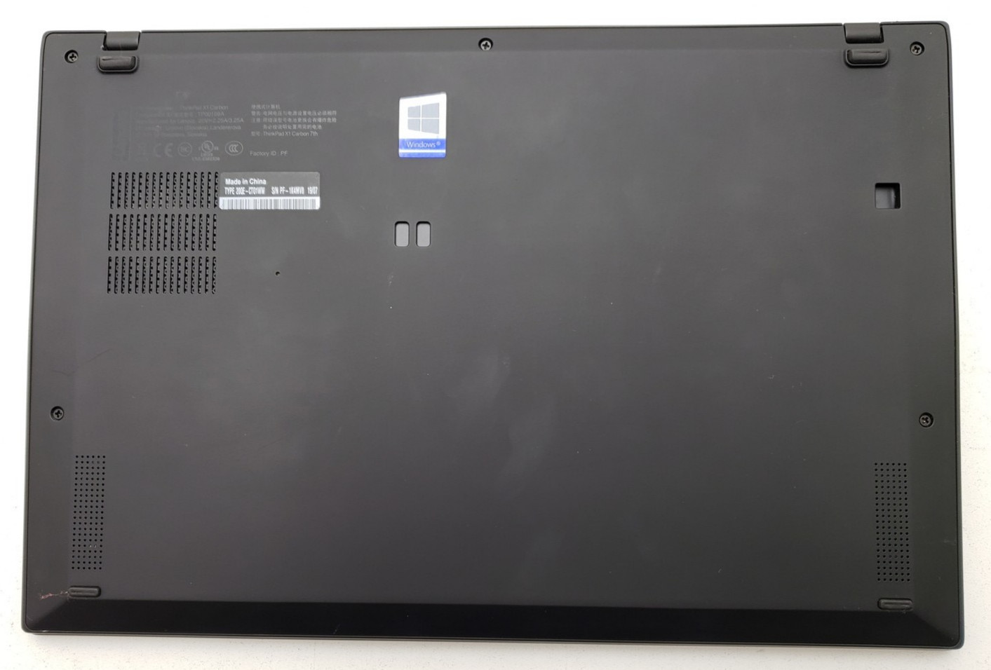 Lenovo ThinkPad X1 Carbon Gen 7 Laptop, i5-8th 16GB 256GB, Backlit KB Win 11 Pro