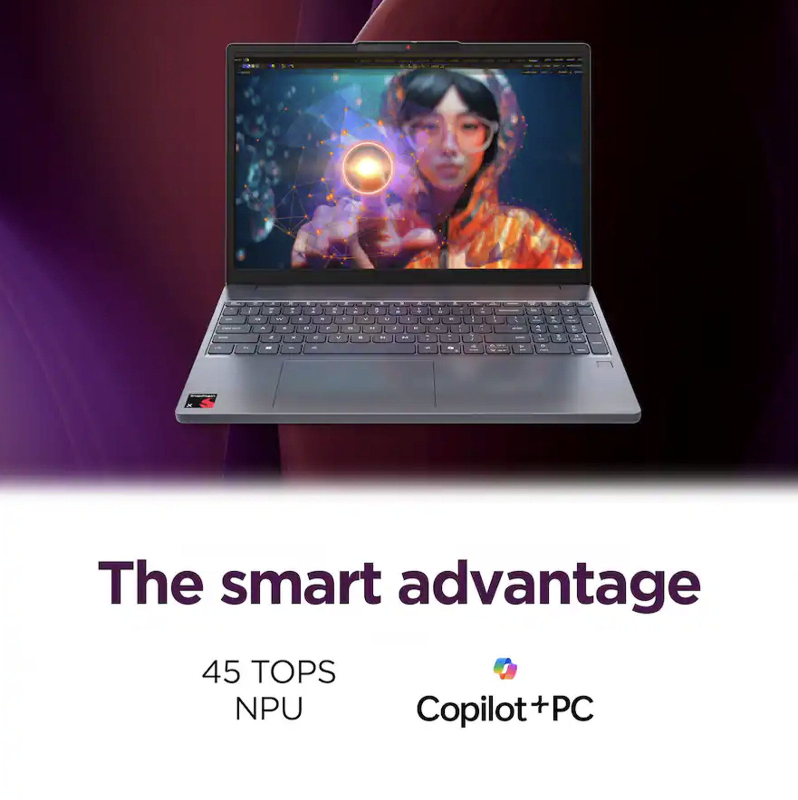 Lenovo IdeaPad 15.3″ 1920×1200 Snapdragon X X1-26-100 16GB 1TB SSD Win 11 Pro