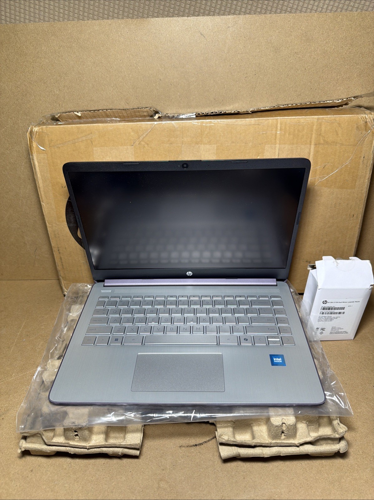 New HP 14-dq3024ds 14″ Laptop – Intel N4500/ 4GB/ 64GB eMMC/Windows 11 S Purple