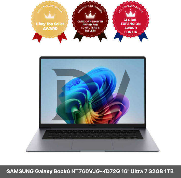 SAMSUNG Galaxy Book6 NT760VJG-KD72G 16″ Ultra 7 32GB 1TB SSD Win11