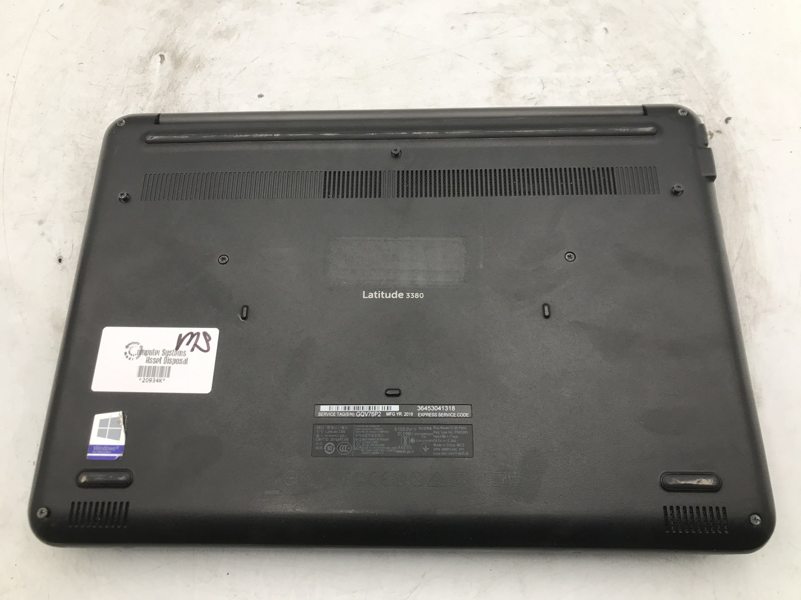 DELL LATITUDE 3380 – FOR PARTS/BROKEN LCD – INTEL I5 3RD GEN – NO RAM – READ -BB