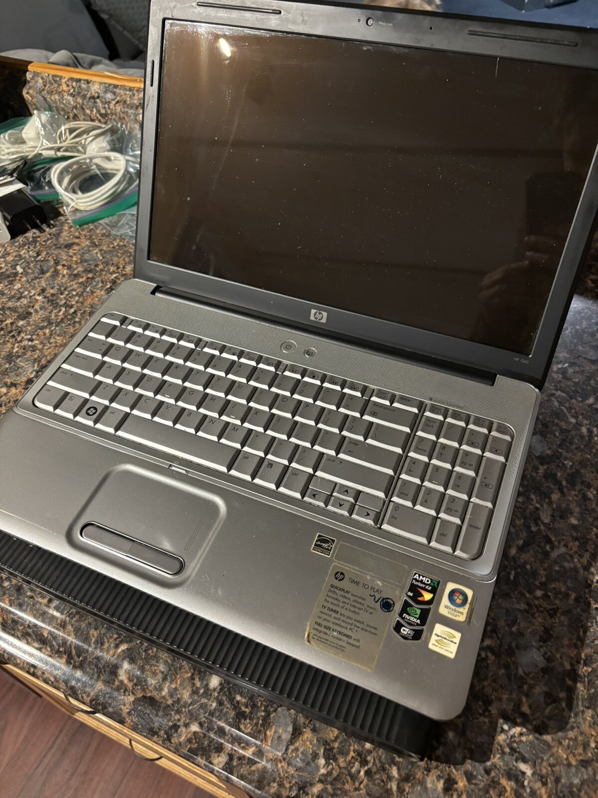HP G60-125NR 15.6″ Notebook (AMD Dual-Core/225GB HD/4GB Ram/WinVista Parts Only
