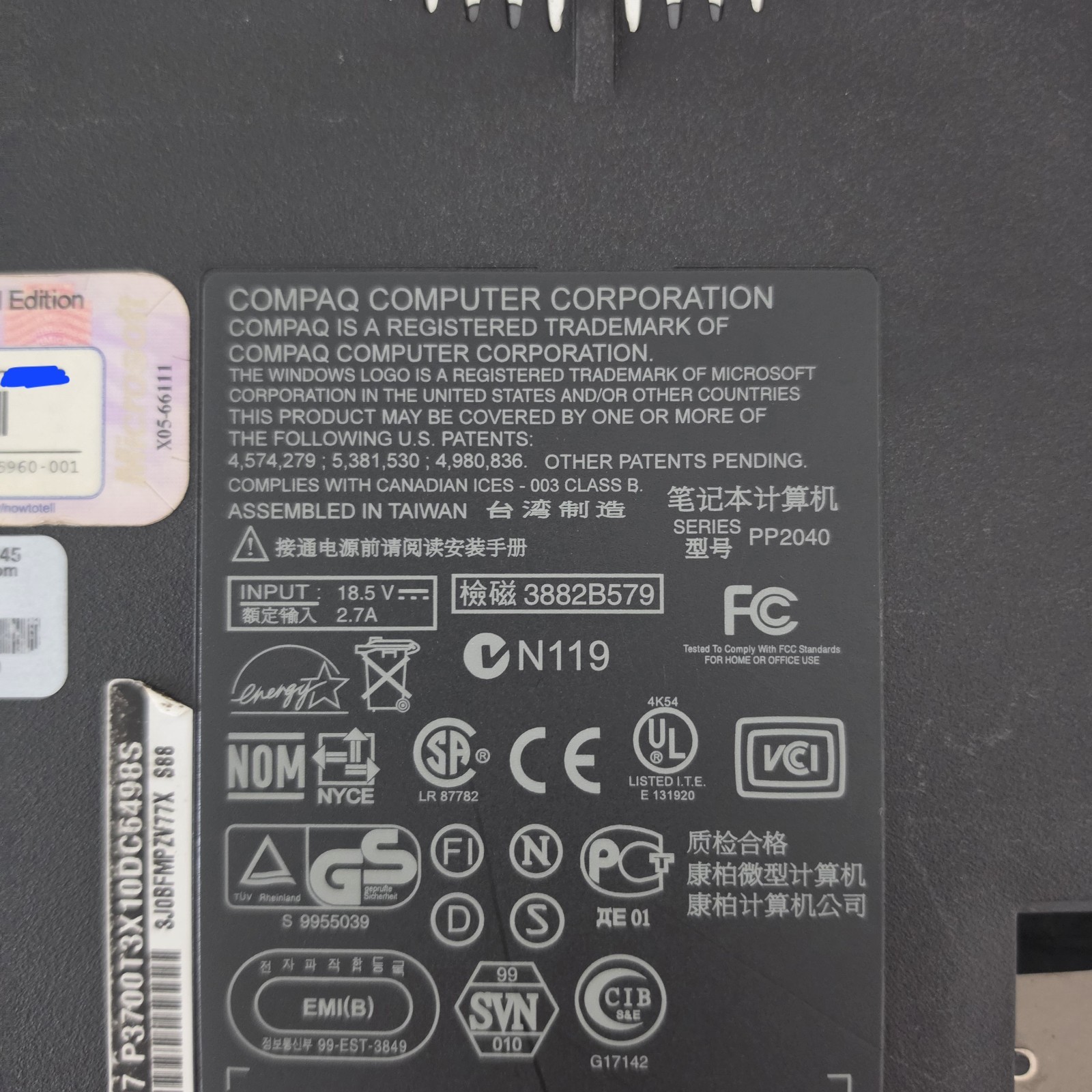 13.3″ Vintage COMPAQ ARMADA M700 Laptop – Intel Pentium III – 384MB RAM 10GB HDD