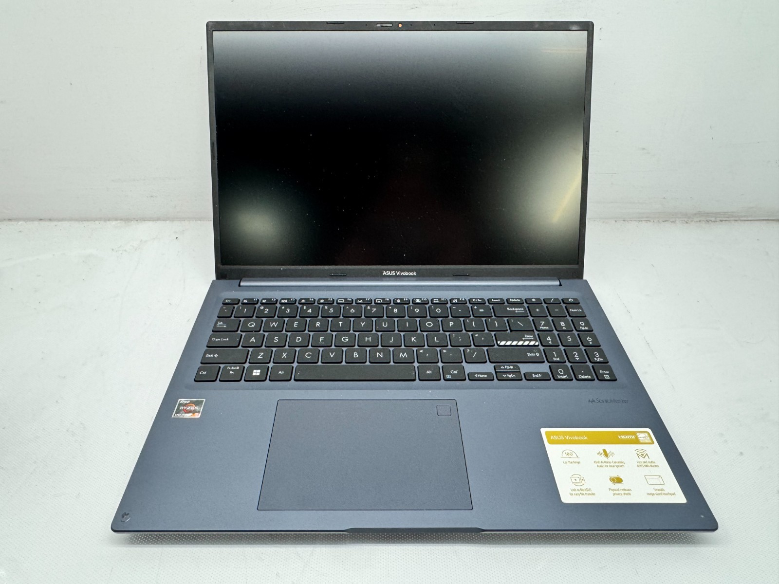 ASUS VivoBook M1603QA Ryzen 5 5600H@3.30GHz 16GB RAM 256GB SSD NOAC *READ*