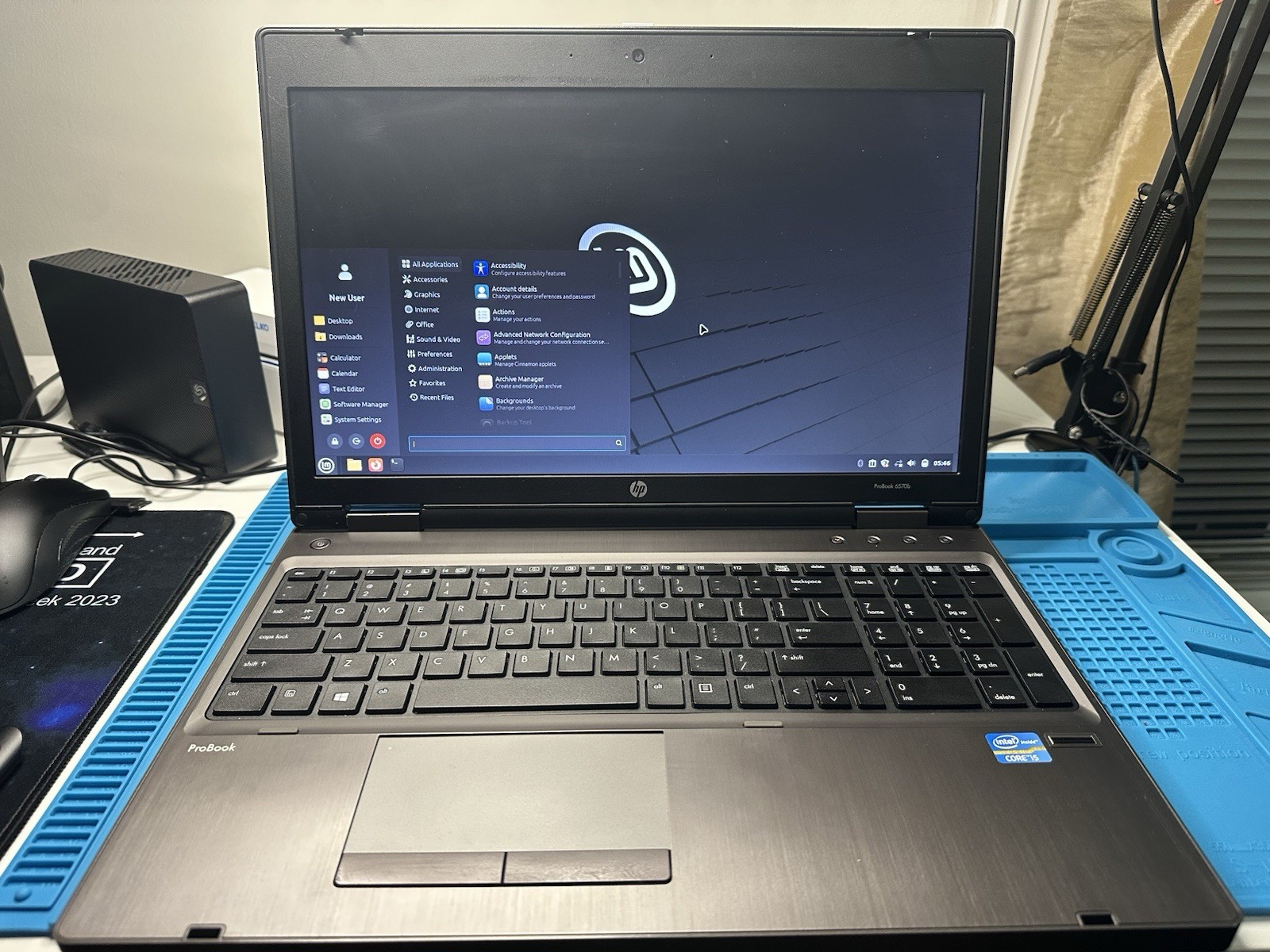 HP ProBook 6570B Laptop i5-3210M @2.50GHz 8GB RAM 1TB HDD Linux Mint 22.3