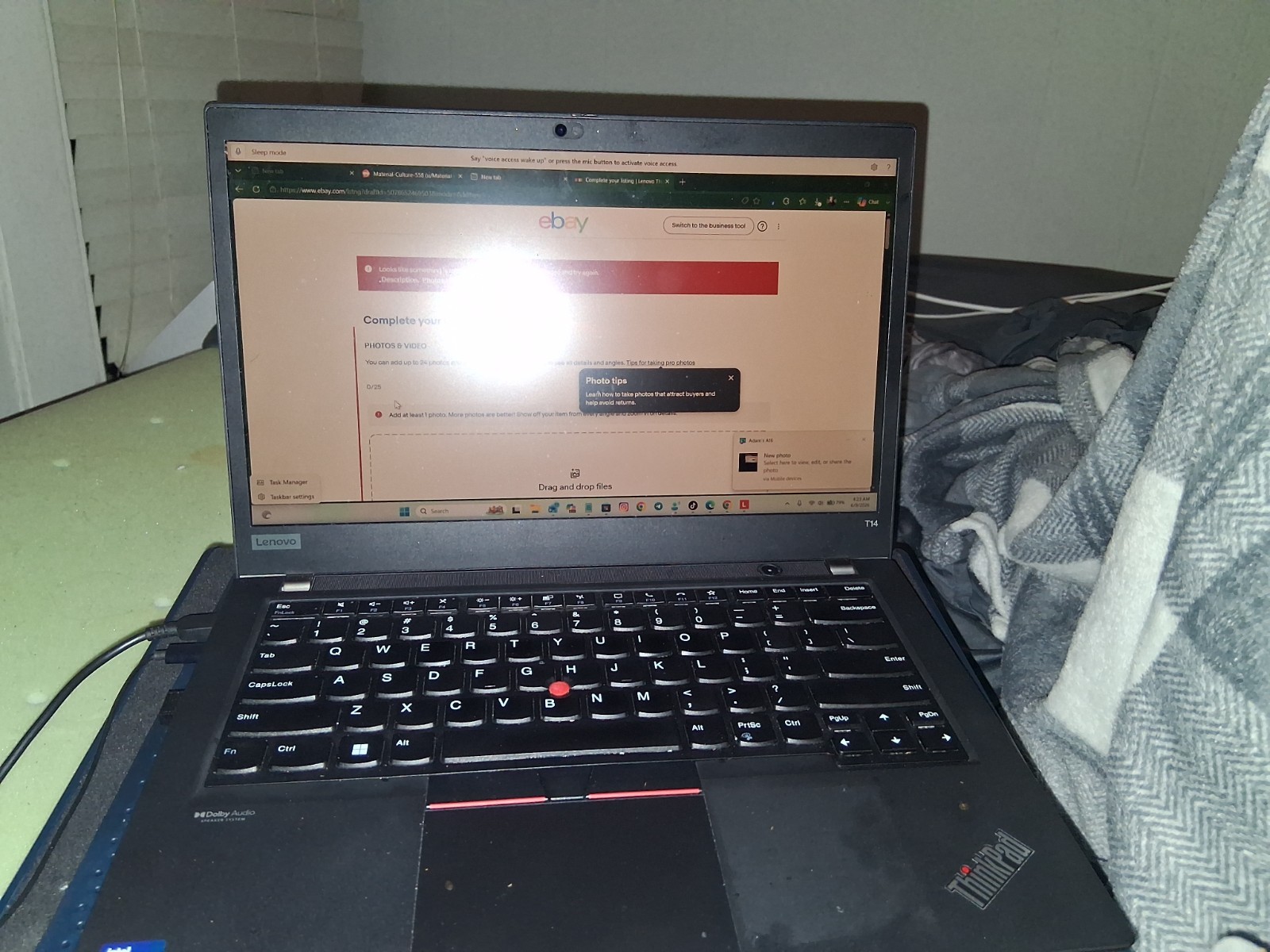 Lenovo ThinkPad T14 Gen 4 14″ (512GB SSD, Intel Core i7 13th Gen., 5.20 GHz,…