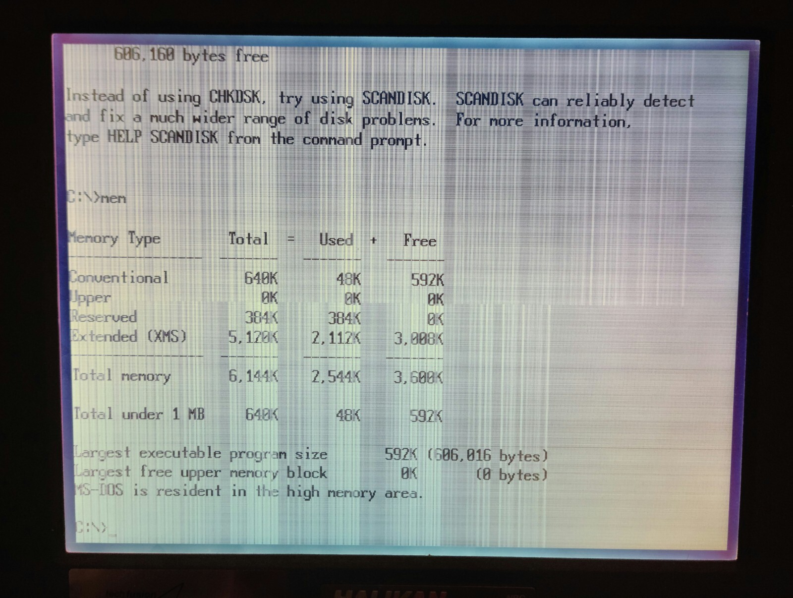 Vintage Halikan Chaplet NBC386SX (Intel 386SX @ 25 MHz, 6 MB RAM, MS-DOS/Win3.1)