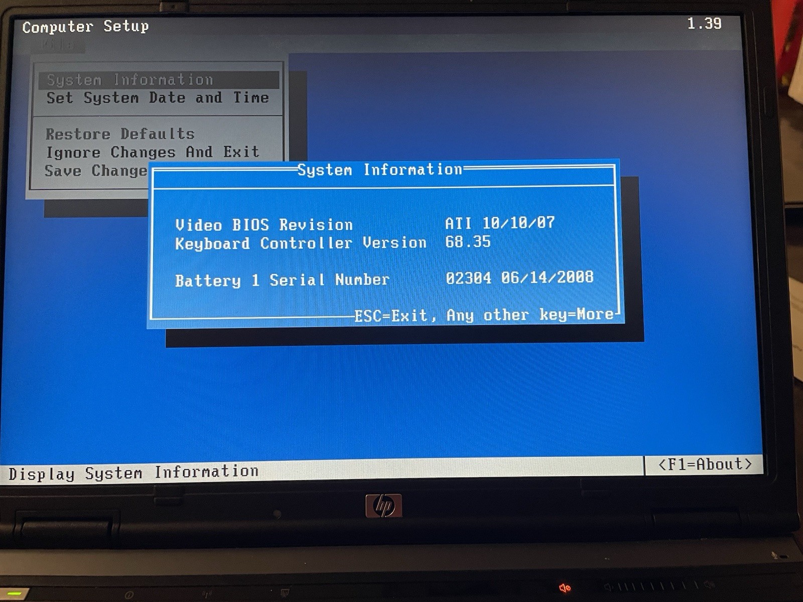 HP Compaq 6910p Laptop 14″ Display Intel C2D 2.2GHz 2GB RAM NO HDD/OS/Charger