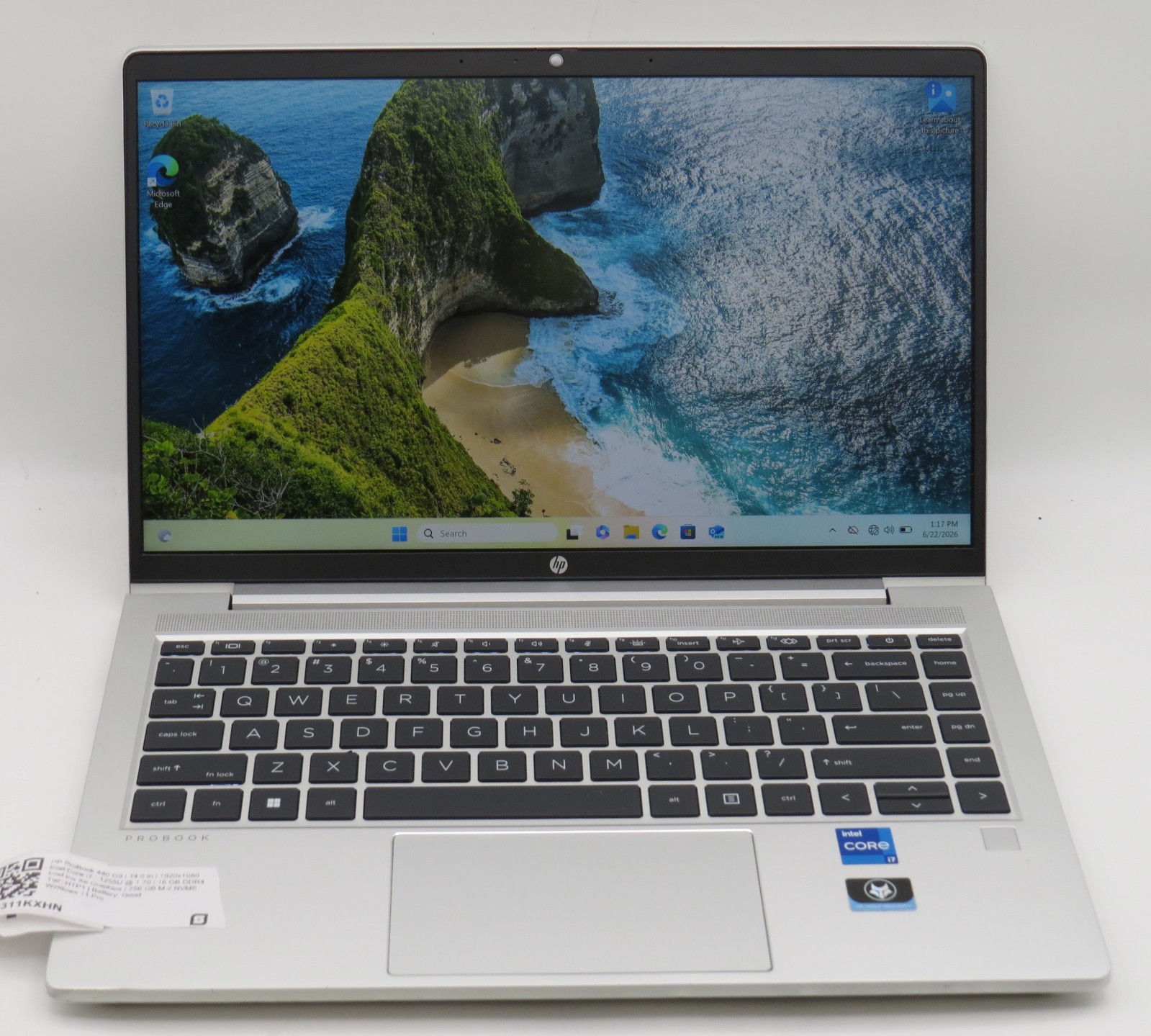 HP ProBook 440 G9 i7-1255U @ 1.7GHz 16GB DDR4 256GB SSD 14″ Win 11 Pro