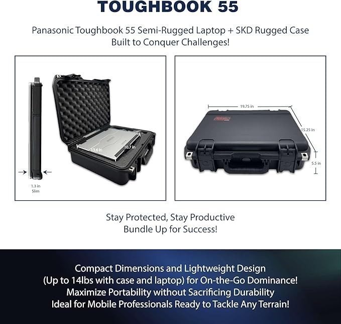 Panasonic Toughbook FZ-55 i7-8665U 64GB 2TB Touchscreen, Webcam, Win 11 Pro, 4G