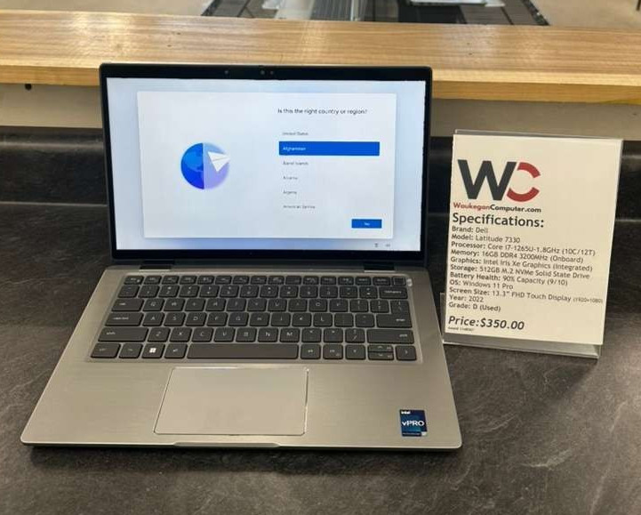 Dell Latitude 7330, Core i7 1265U, 16GB DDR4 Intel Iris Xe, 512GB SSD 2022 13.3″