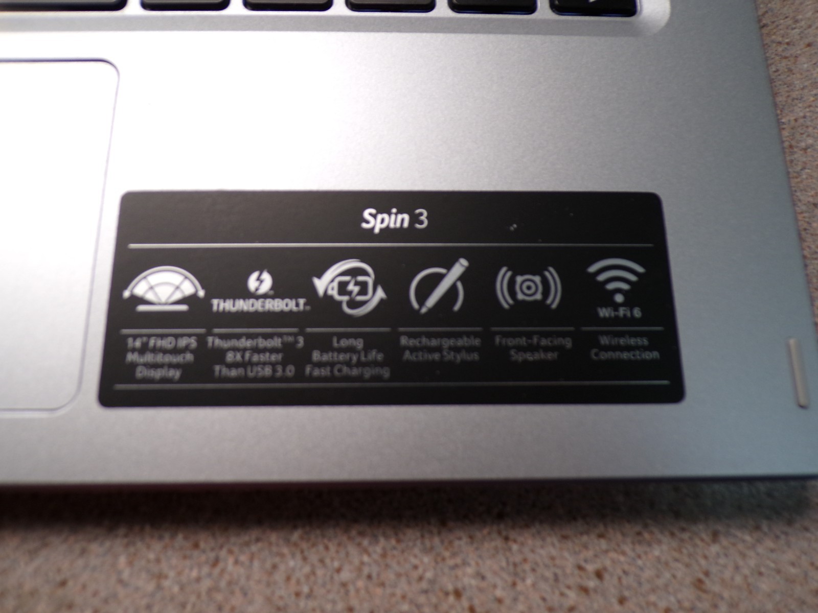 Acer Spin SP314-54N Laptop i5-1035G1 8GB RAM 512GB Touch laptop #0087