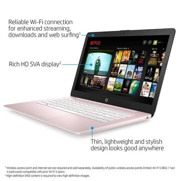 “Hp Stream 14″” Intel Celeron 4GB/64gb Laptop 14-cb172wm Brand NEW Condition