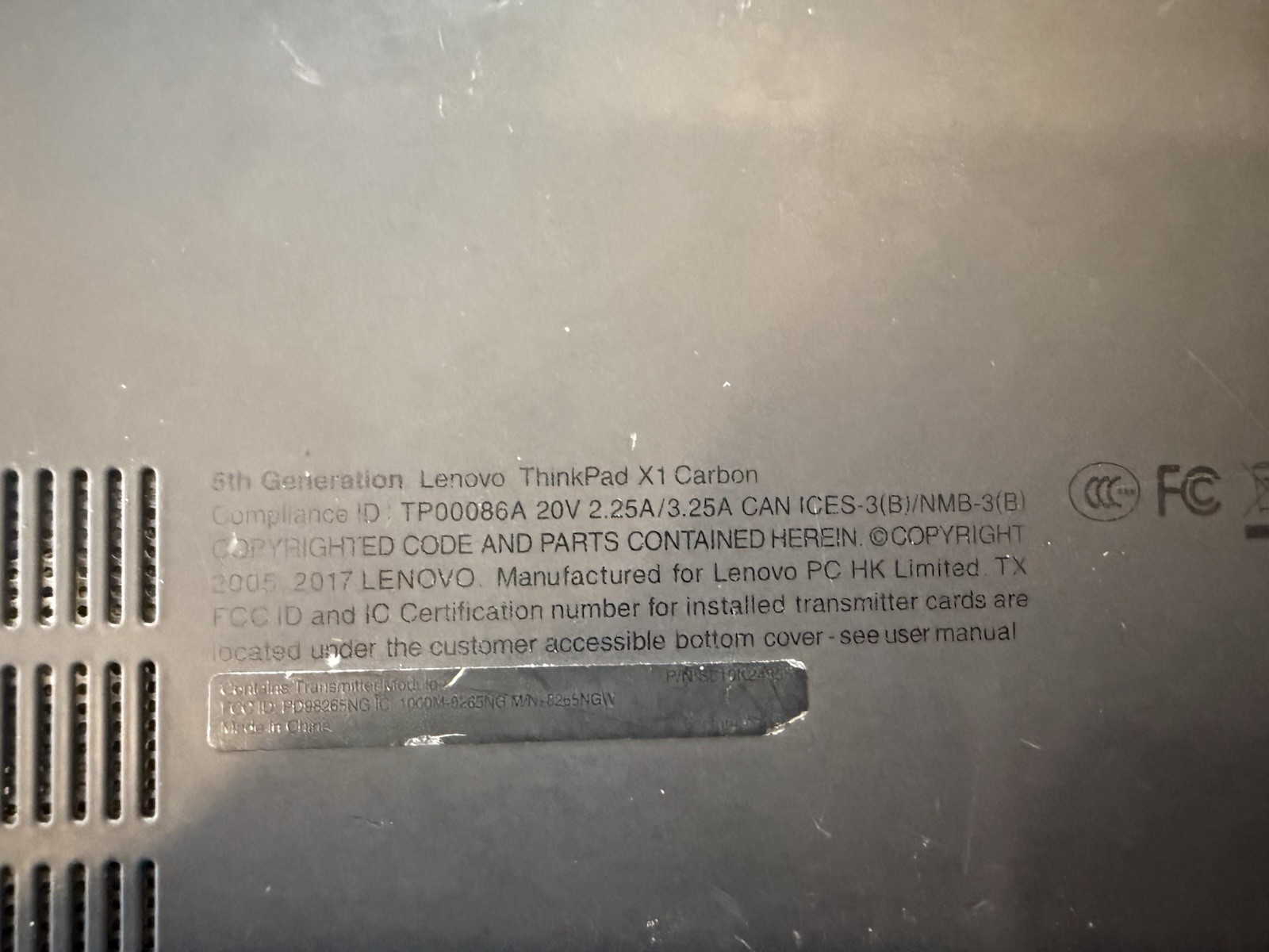 Lenovo ThinkPad X1 Carbon Gen 5 Intel i5 14″ Webcam Wi-Fi Bluetooth Black