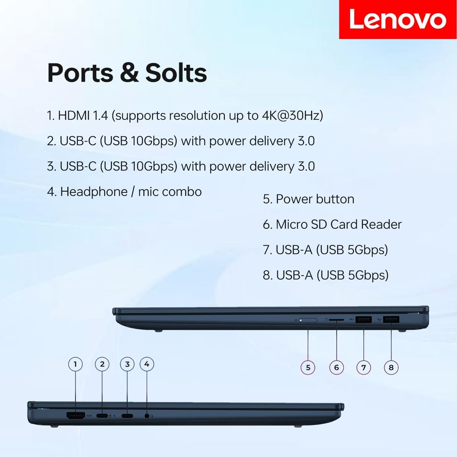 Lenovo IdeaPad 5 16IAL10 2in1 16″ Laptop Intel Ultra 5 225u 16GB 1TB W11 227 2YR