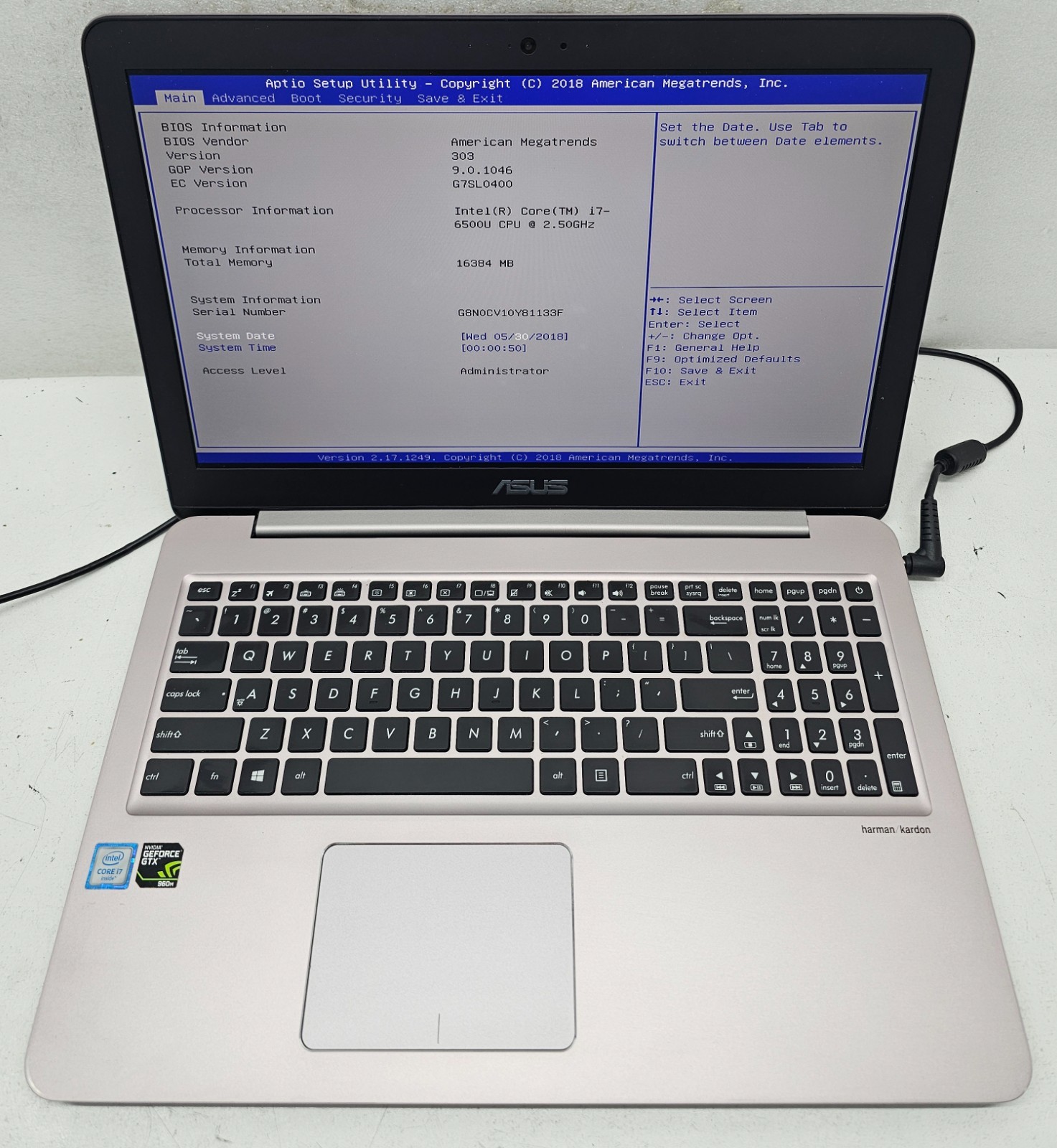 ASUS ZenBook UX510U 15.6″ Laptop Intel Core i7-6500U 16GB Ram NO HD/OS (FL)