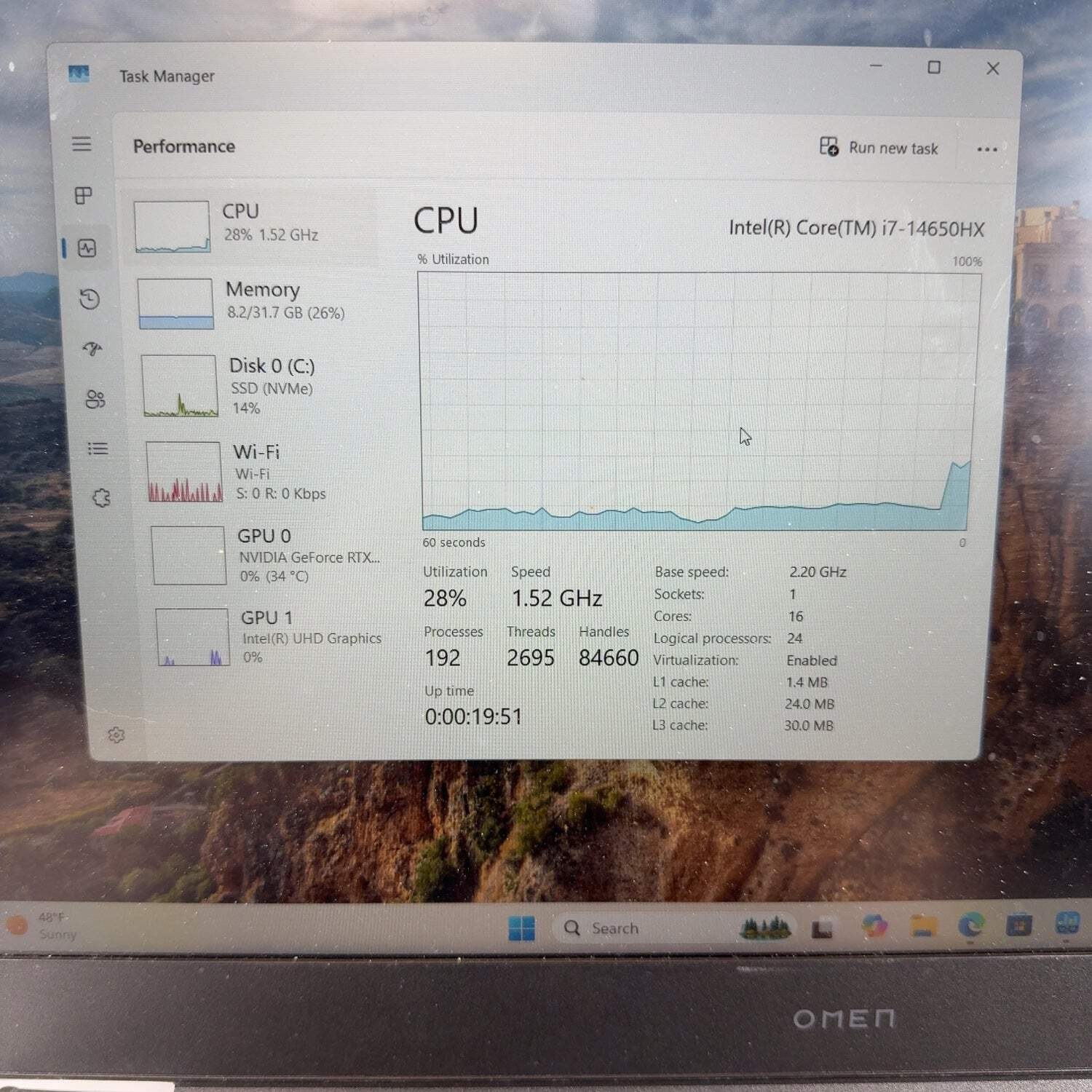 HP Omen 16-AE0073C1 16″ i7-14650HX 2.2GHz 32GB RAM 1TB SSD GeForce RTX 4060