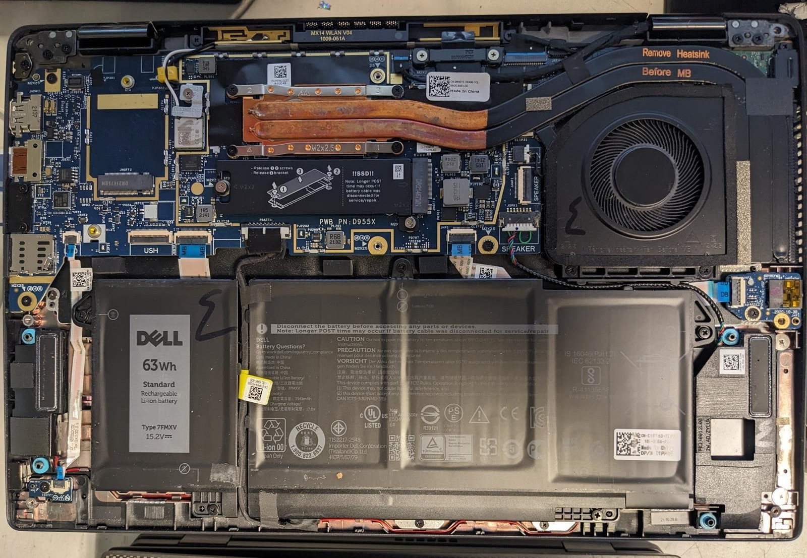 DELL LATITUDE 7420 i5-1145G7 @ 2.60GHz, 16GB RAM, NO HDD/OS – (FOR PARTS)
