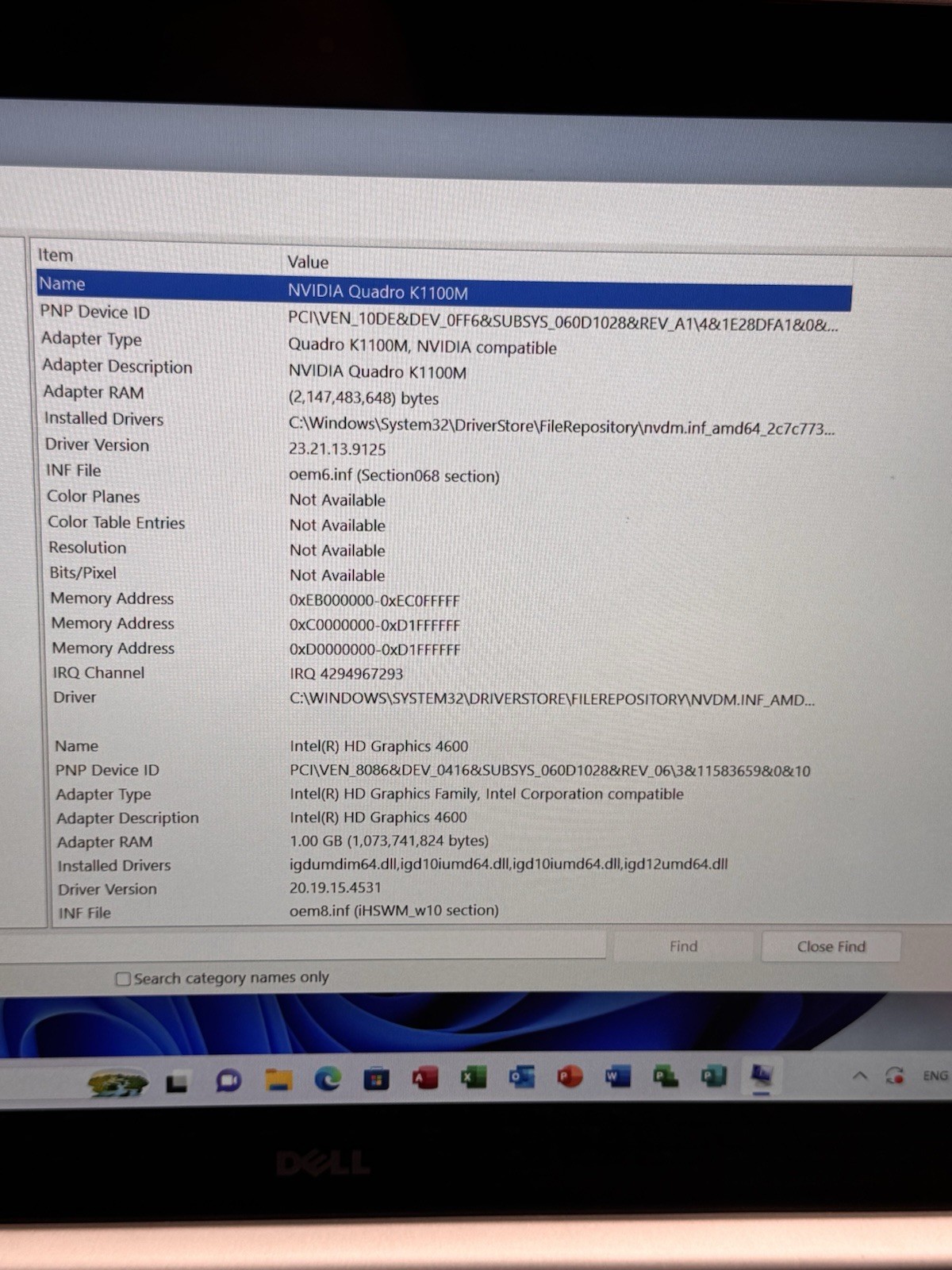 Dell Precision M3800 i7- 2.3GHz 16GB RAM 512GB SSD W11 Pro Quadro K1100M