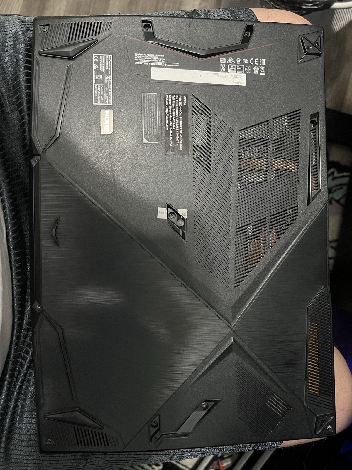 FOR PARTS MSI GF63 15.6-inch Gaming Laptop I5-9300H