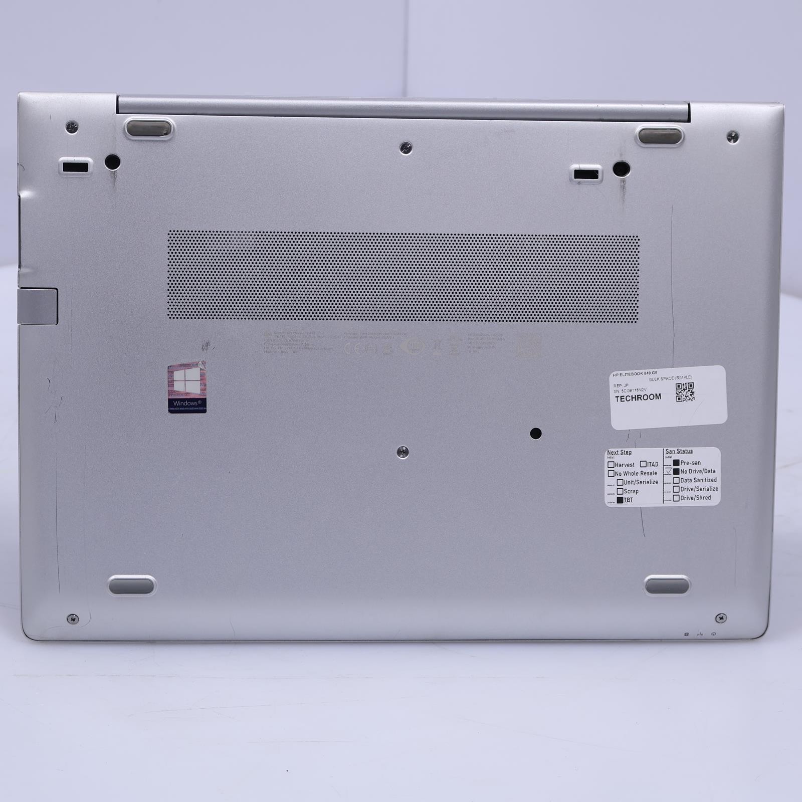 HP Elitebook 840 G5 Intel Core i7 8th Gen 8GB RAM No Drive/OS Laptop