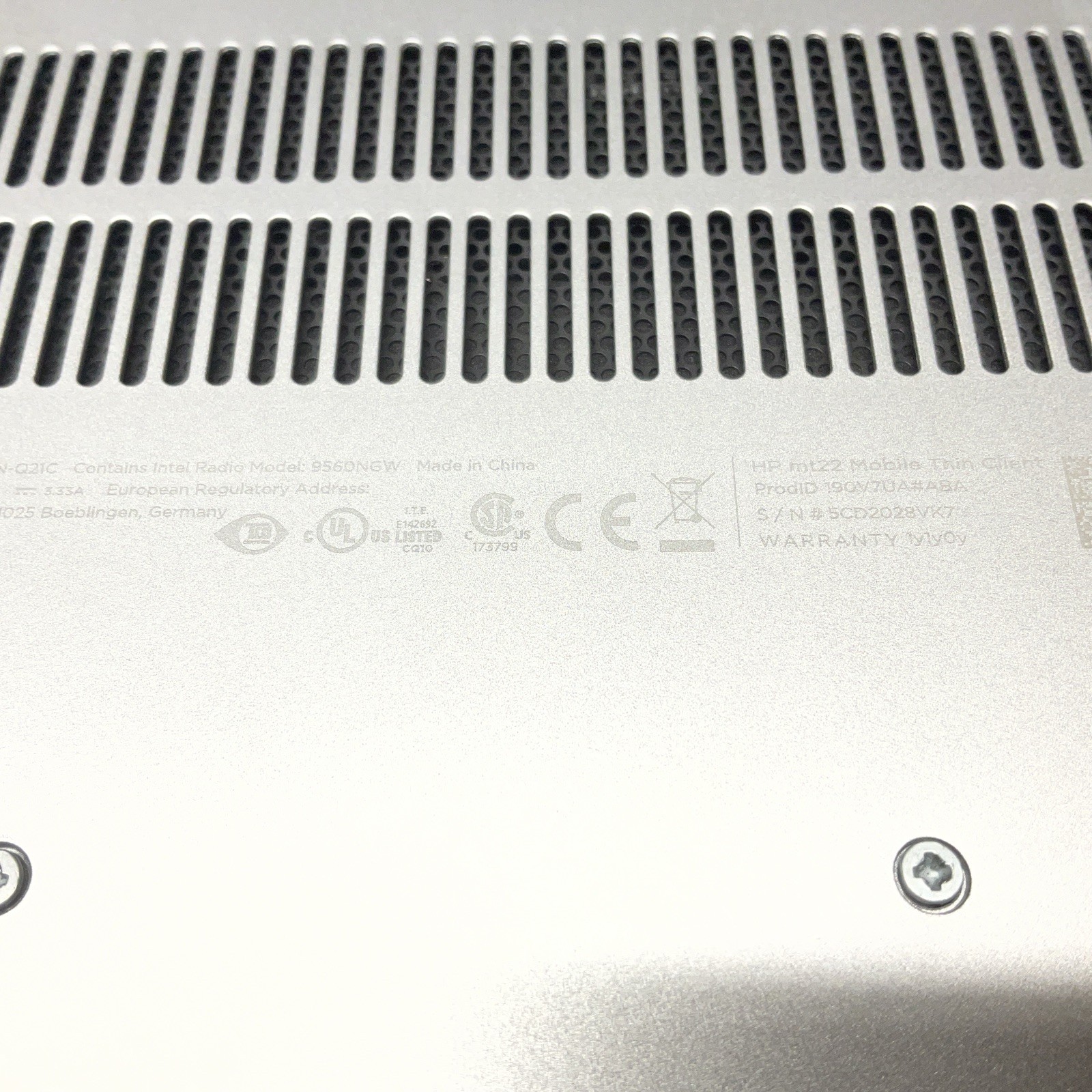 HP mt22 Mobile Thin Client / Celeron / No RAM Laptop Notebook PC / T15