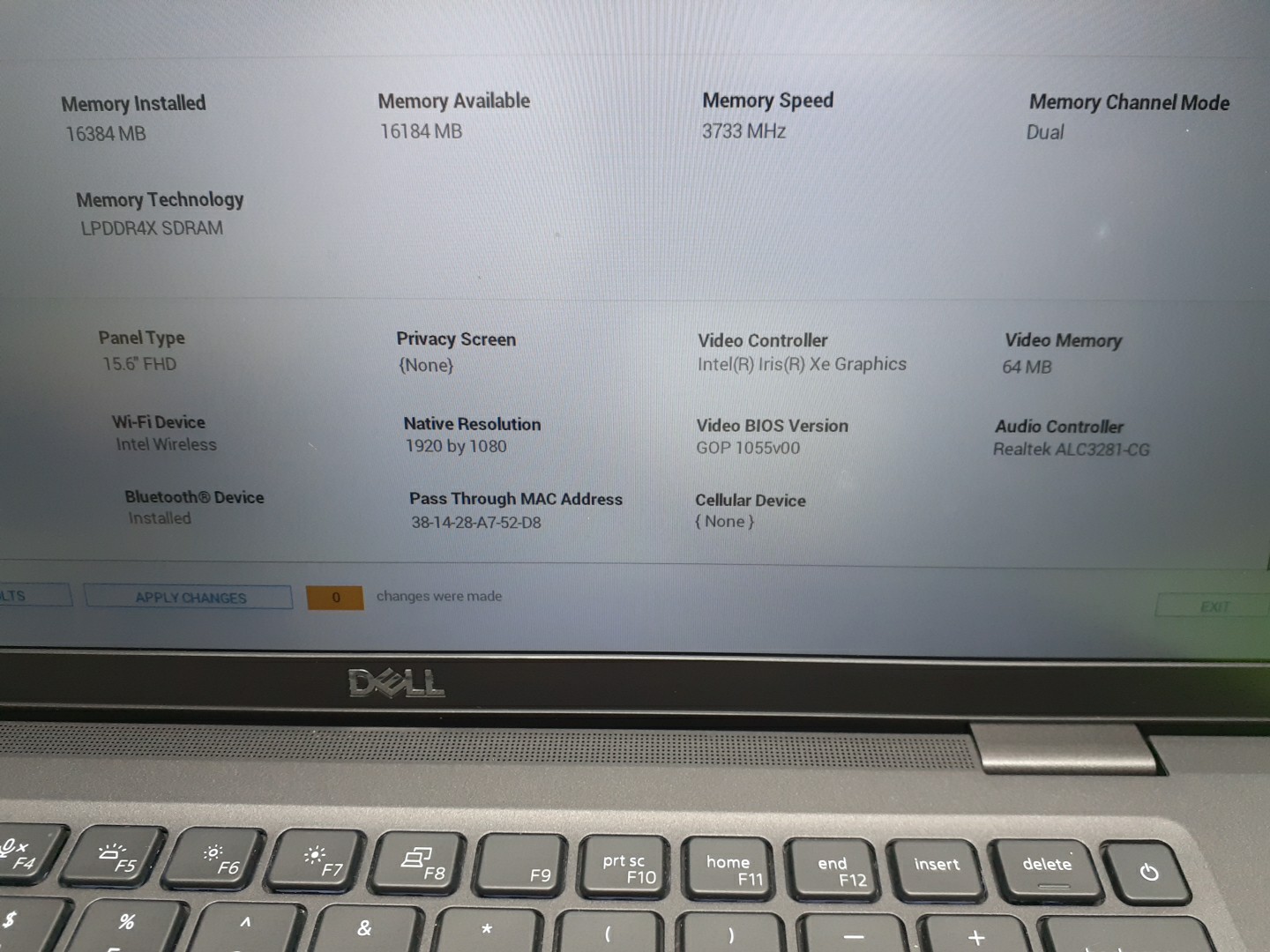Dell Latitude 7520 15″ – I7-1165G7 – 16GB RAM – 240GB SSD – (NO AC)