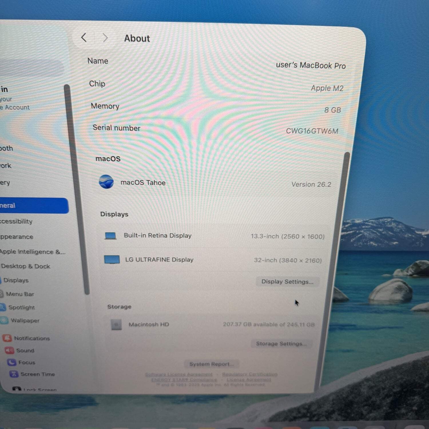 Broken 2022 Apple MacBook Pro 13.3″ M2 10C GPU 3.5GHz 8GB RAM 256GB SSD Bad LCD