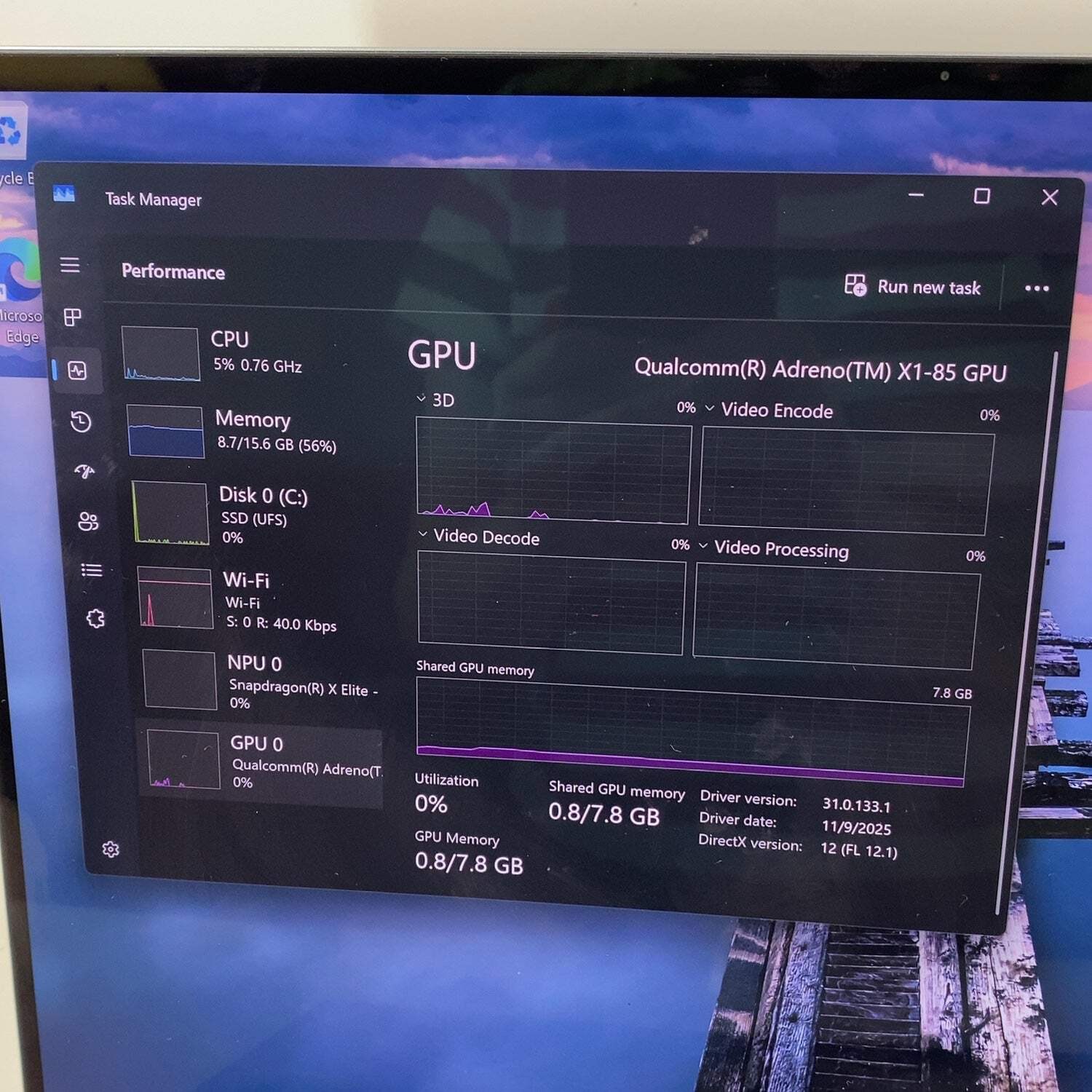 Samsung Galaxy Book4 Edge NP96XMA 16″ Snapdragon X Plus 16GB RAM 512GB SSD