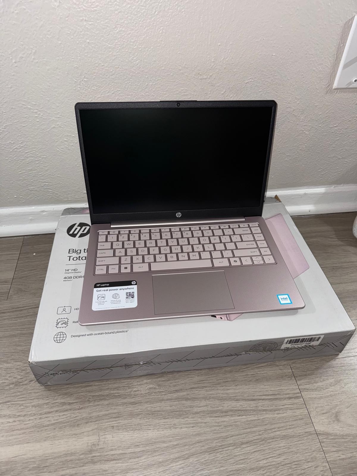 HP Laptop 14-ep2011wm 14″ Intel N150 4GB 128GB UFS Win11 S Pink Webcam